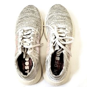 Adidas Pure Boost Go LTD Raw White True Orange Trace Mens 7.5